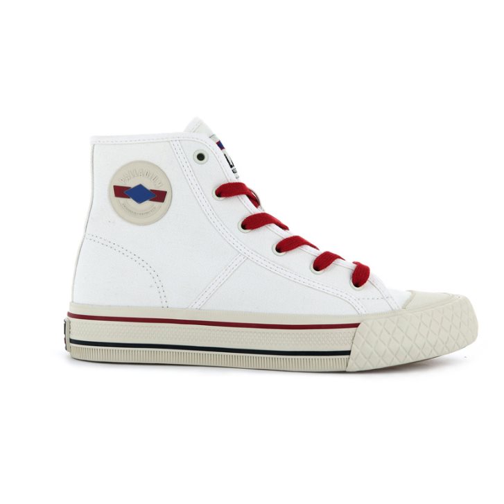 Palladium Palla Louvel High Tops Women\'s Sneakers White | UK J012-REV